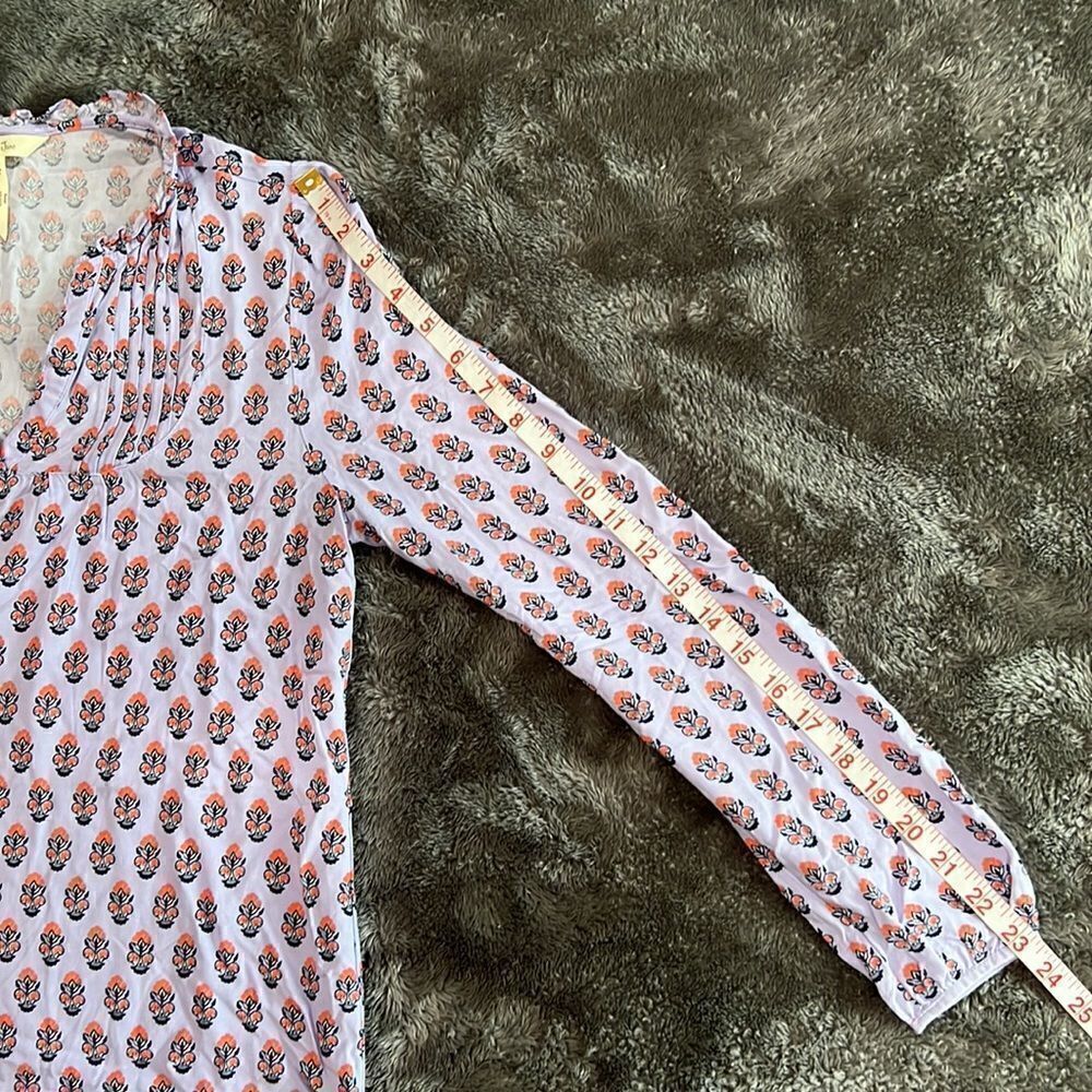 100. Matilda Jane Tunic Lavender Delicate Topiary Detail - Size Medium Blouse - Picture 10 of 10